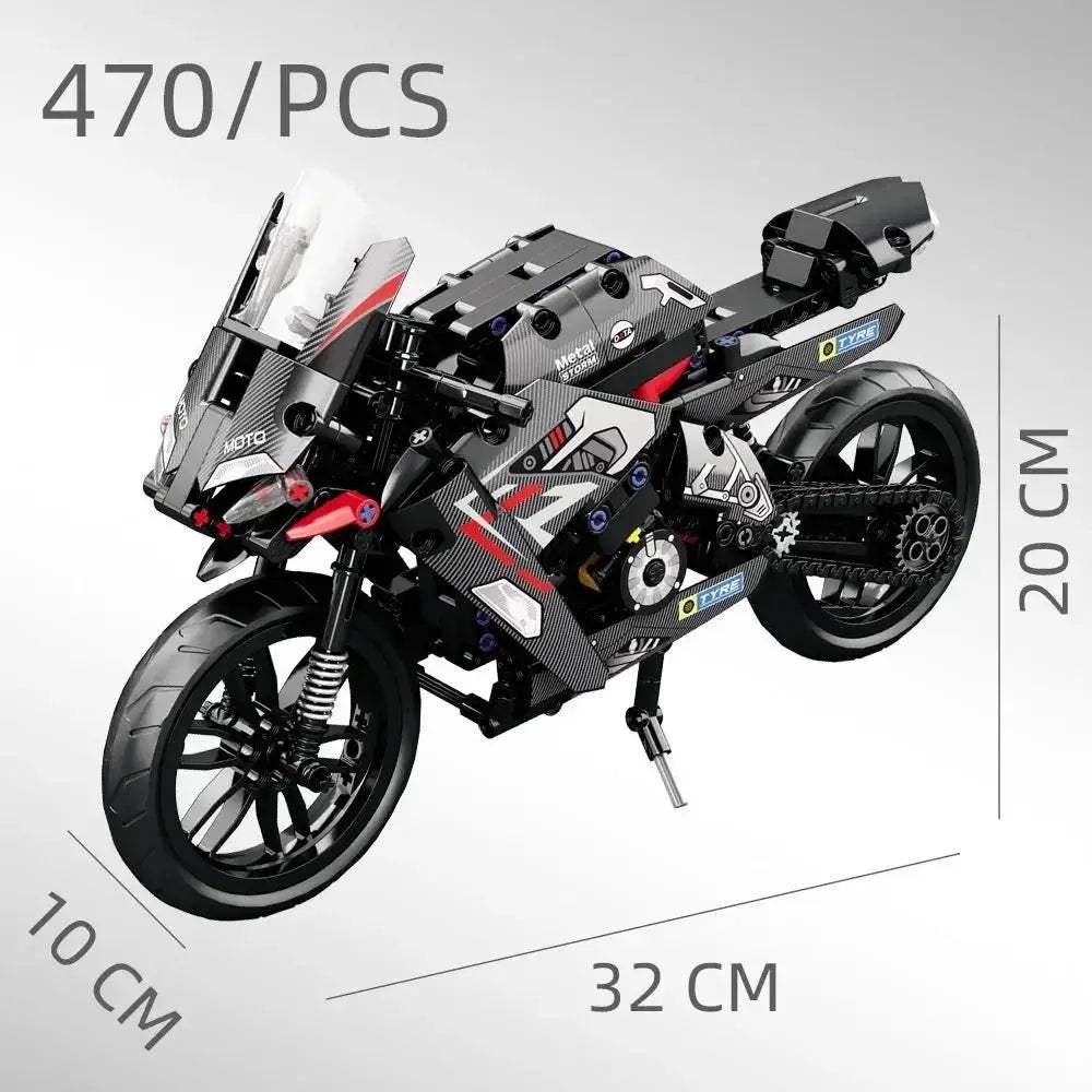 City Tech Motorcycle Car Model Building Blocks City Sports Rapid Racing Motorbike Model Bricks Toy for Childrens Gift - ToylandEU