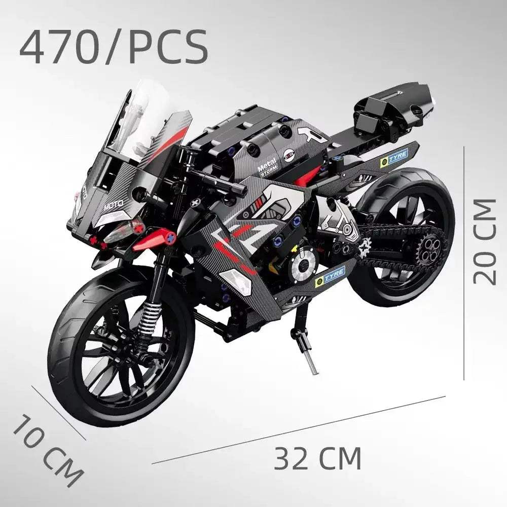 City Tech Motorcycle Car Model Building Blocks City Sports Rapid Racing Motorbike Model Bricks Toy for Childrens Gift - ToylandEU