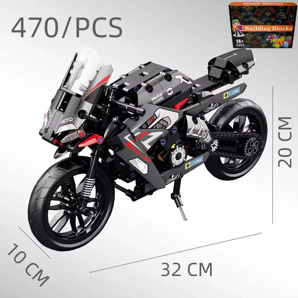 City Tech Motorcycle Car Model Building Blocks City Sports Rapid Racing Motorbike Model Bricks Toy for Childrens Gift - ToylandEU