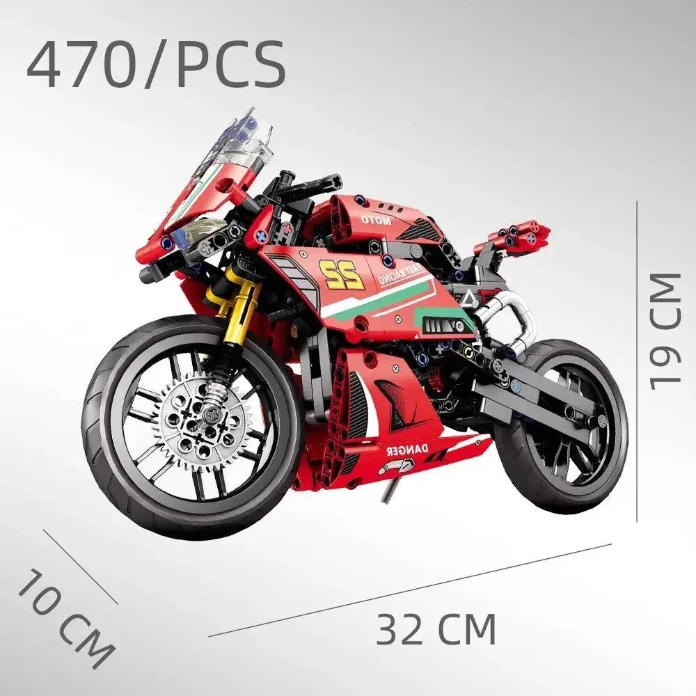  Lego Compatible Building Blocks Motorcycle Set For Kids -  ToylandEU™