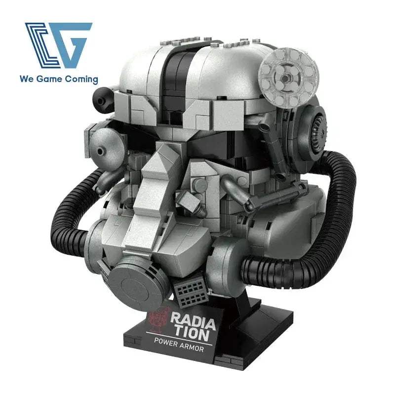 Lego Compatible Building Blocks Power Armor Helmet Desktop Decor - ToylandEU