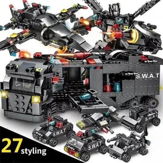  Lego Compatible Building Blocks SWAT Police Station Kit -  ToylandEU™
