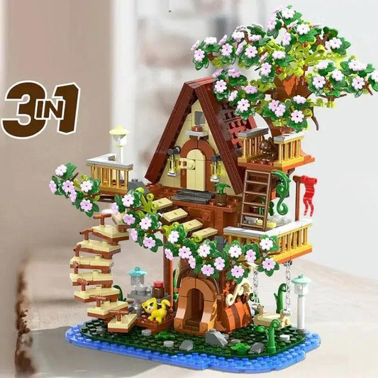  Lego Compatible Building Blocks Sakura Treehouse Set -  ToylandEU™