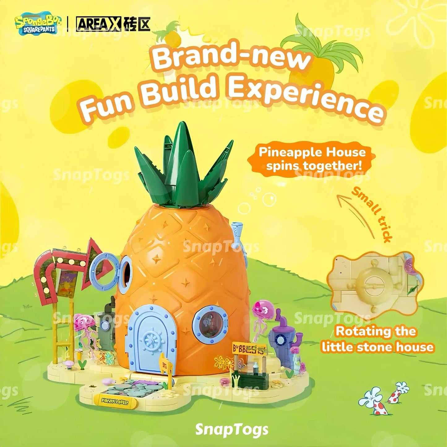  Lego Compatible Building Blocks Set SpongeBob Licensed -  ToylandEU™