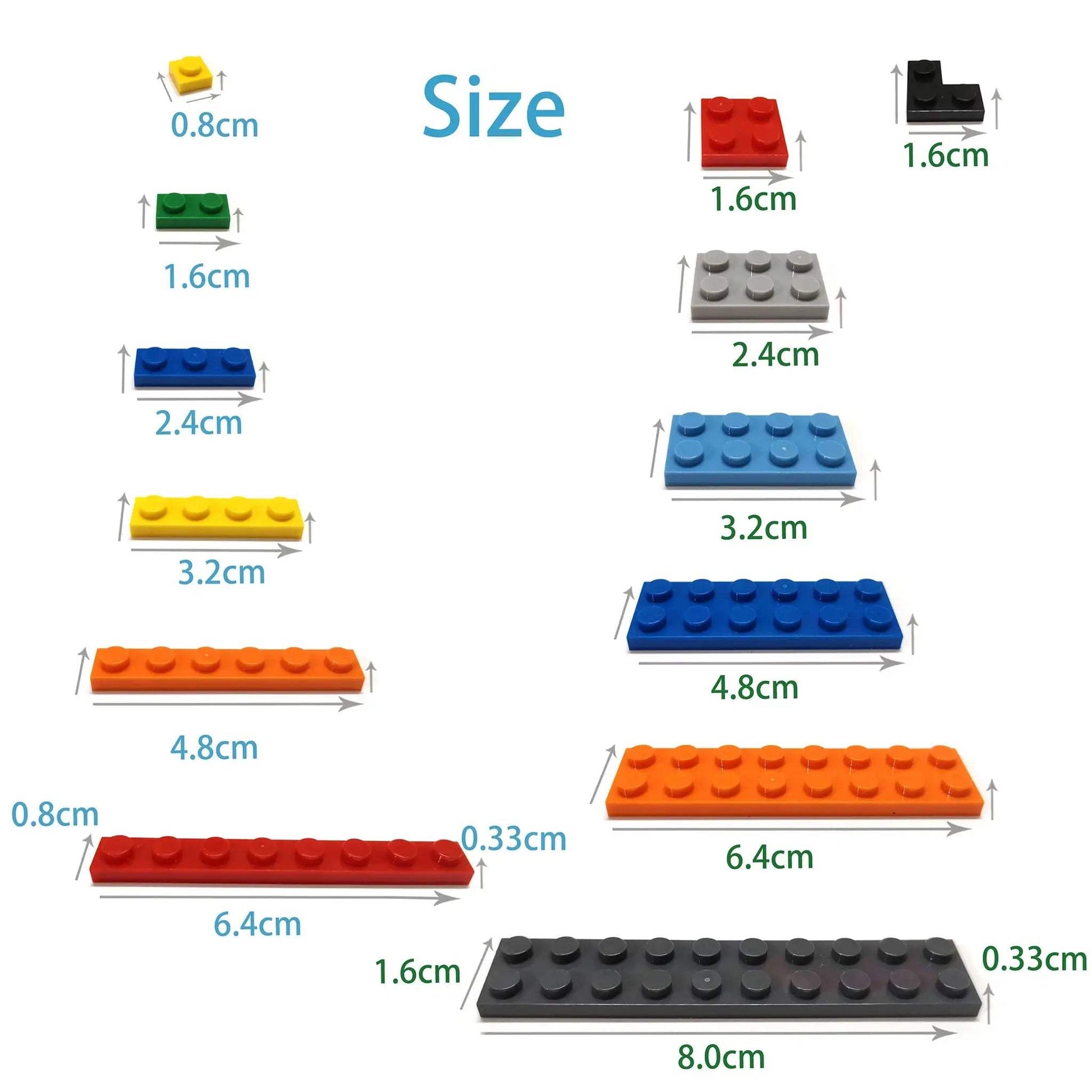  Lego Compatible Building Blocks Thin 4x10 Learning -  ToylandEU™