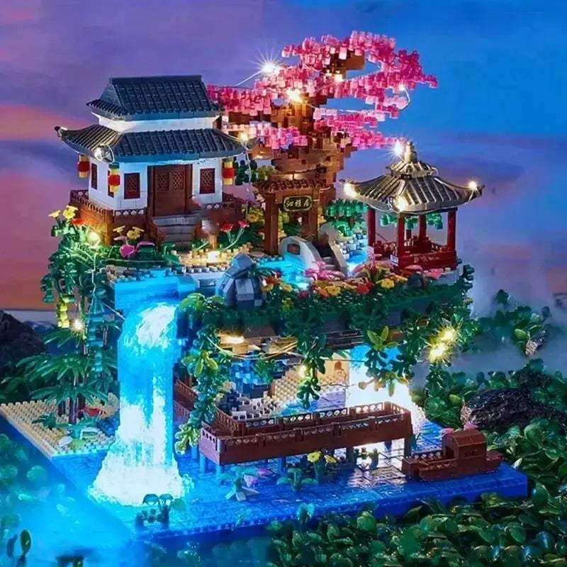 Lego Compatible Cherry Blossom Building Blocks Kit For Creative Architecture - ToylandEU