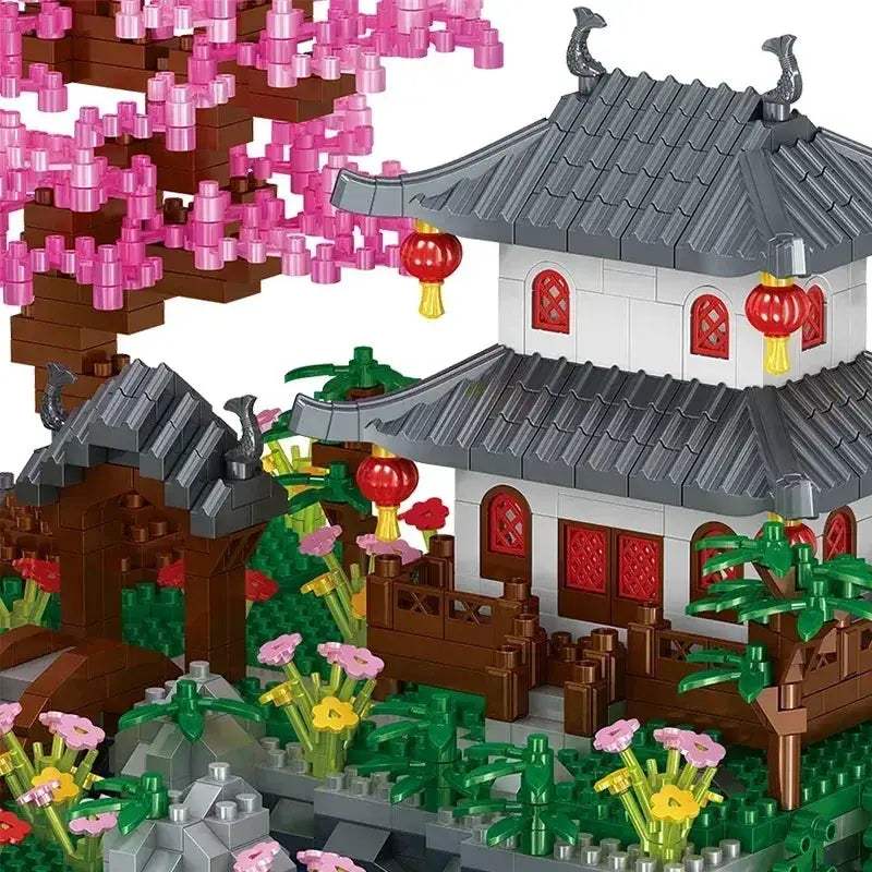 Lego Compatible Cherry Blossom Building Blocks Kit For Creative Architecture - ToylandEU