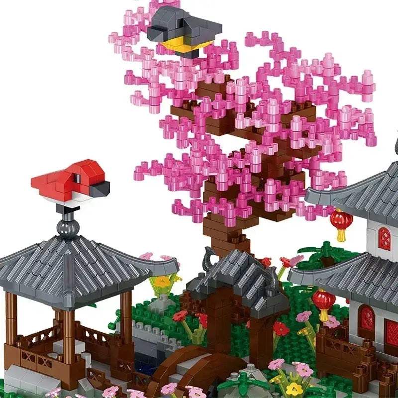 Lego Compatible Cherry Blossom Building Blocks Kit For Creative Architecture - ToylandEU