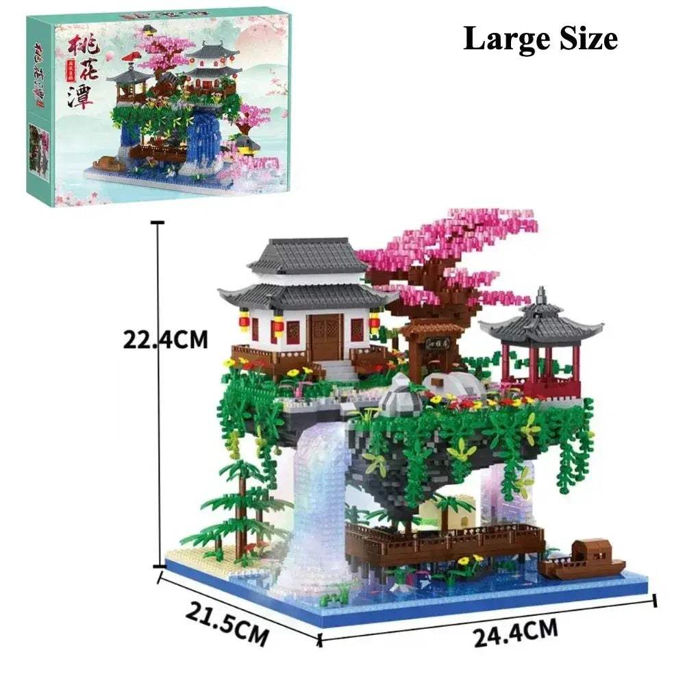 Lego Compatible Cherry Blossom Building Blocks Kit For Creative Architecture - ToylandEU