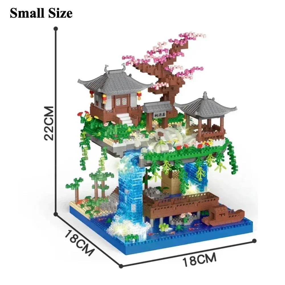 Lego Compatible Cherry Blossom Building Blocks Kit For Creative Architecture - ToylandEU