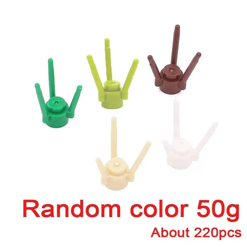 MOC City Plant Building Blocks Accessories Flower Leaves Prickly Shrubs Pine Green Grass Clover Orange Tree Mini DIY Toys F026 - ToylandEU