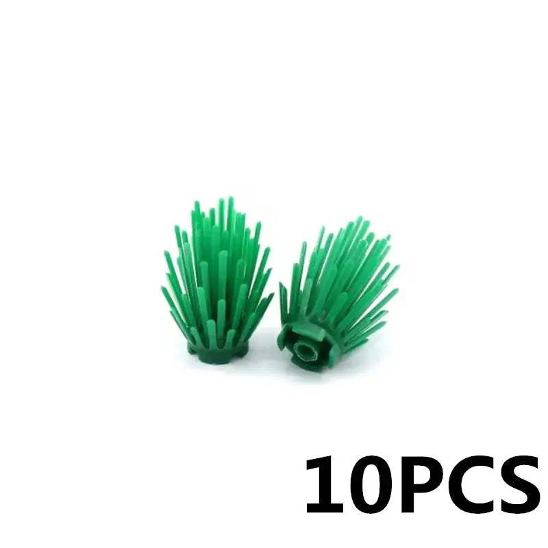 MOC City Plant Building Blocks Accessories Flower Leaves Prickly Shrubs Pine Green Grass Clover Orange Tree Mini DIY Toys F026 - ToylandEU