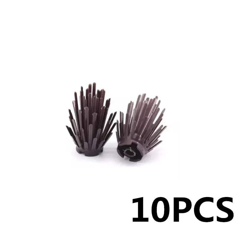 MOC City Plant Building Blocks Accessories Flower Leaves Prickly Shrubs Pine Green Grass Clover Orange Tree Mini DIY Toys F026 - ToylandEU