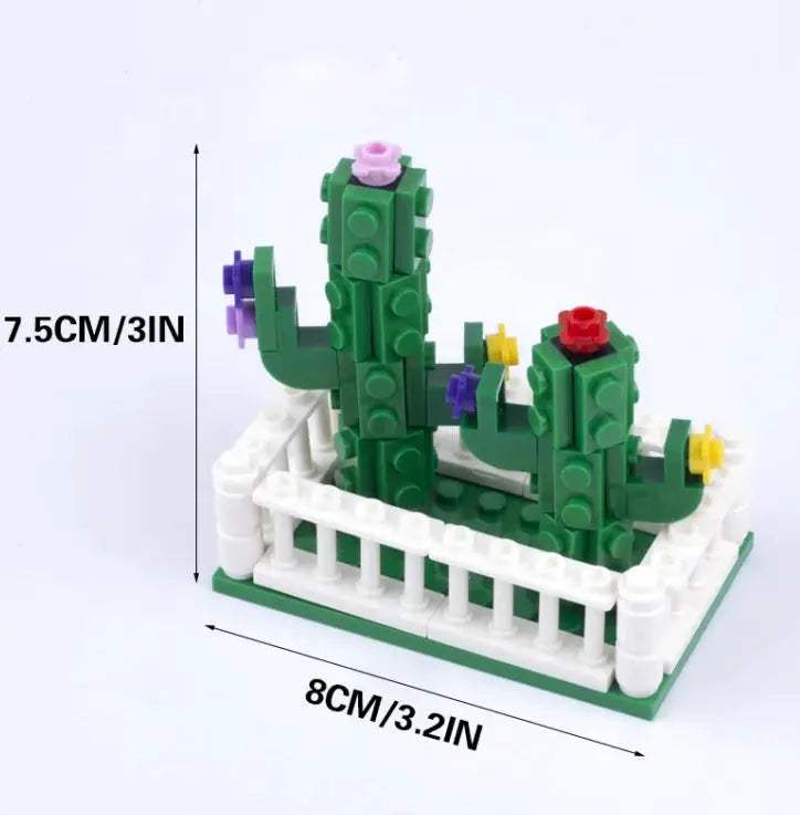 MOC City Plant Building Blocks Accessories Flower Leaves Prickly Shrubs Pine Green Grass Clover Orange Tree Mini DIY Toys F026 - ToylandEU