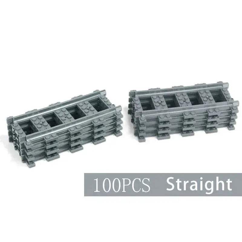 Lego Compatible City Train Set Building Blocks With Tracks - ToylandEU