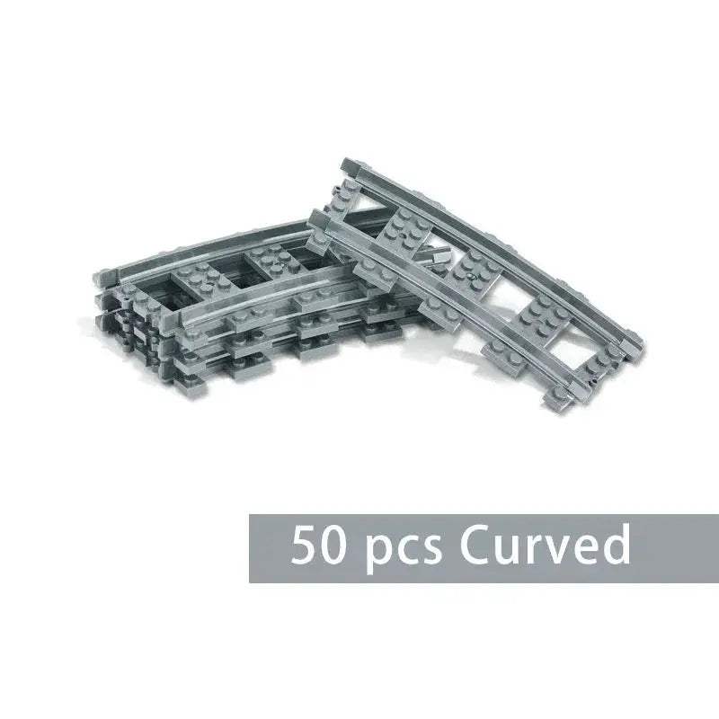 Lego Compatible City Train Set Building Blocks With Tracks - ToylandEU