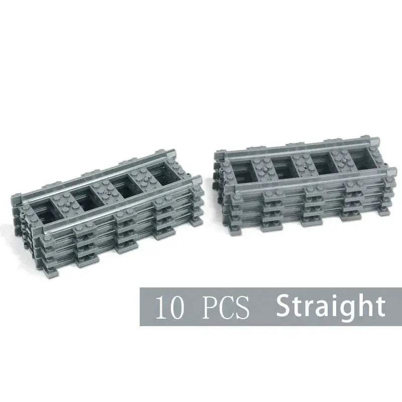 Lego Compatible City Train Set Building Blocks With Tracks - ToylandEU