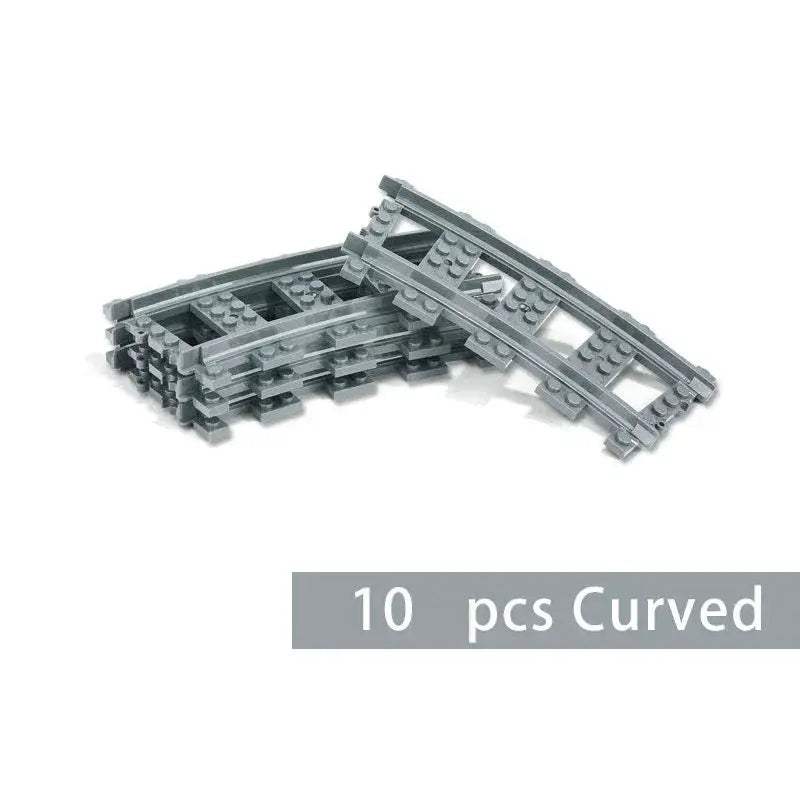 Lego Compatible City Train Set Building Blocks With Tracks - ToylandEU