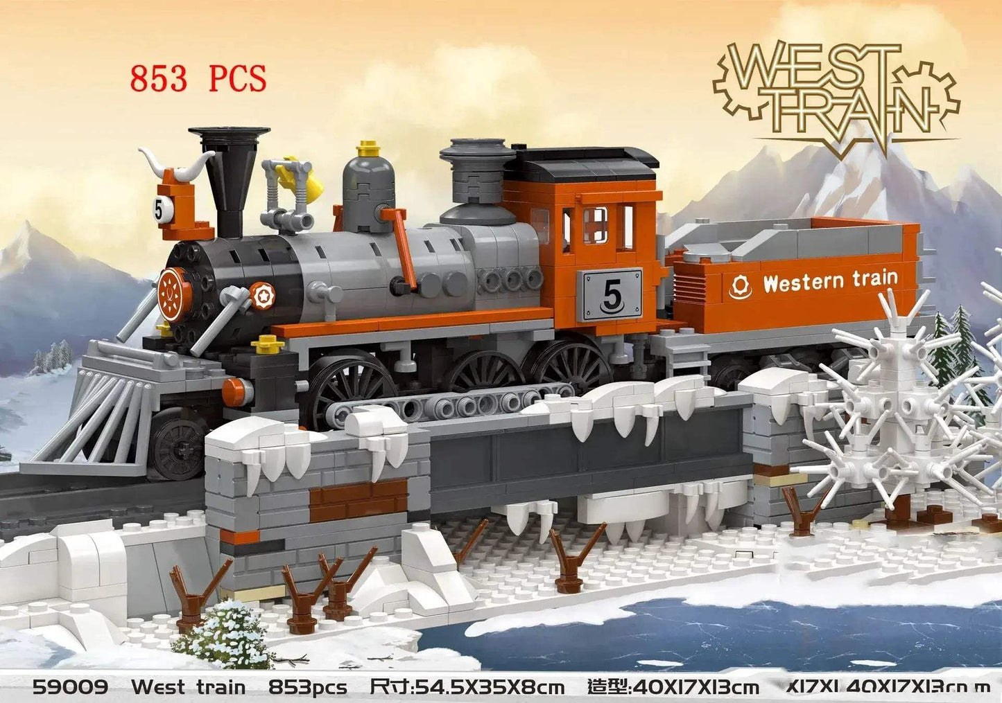Lego Compatible City Train Set Building Blocks With Tracks - ToylandEU
