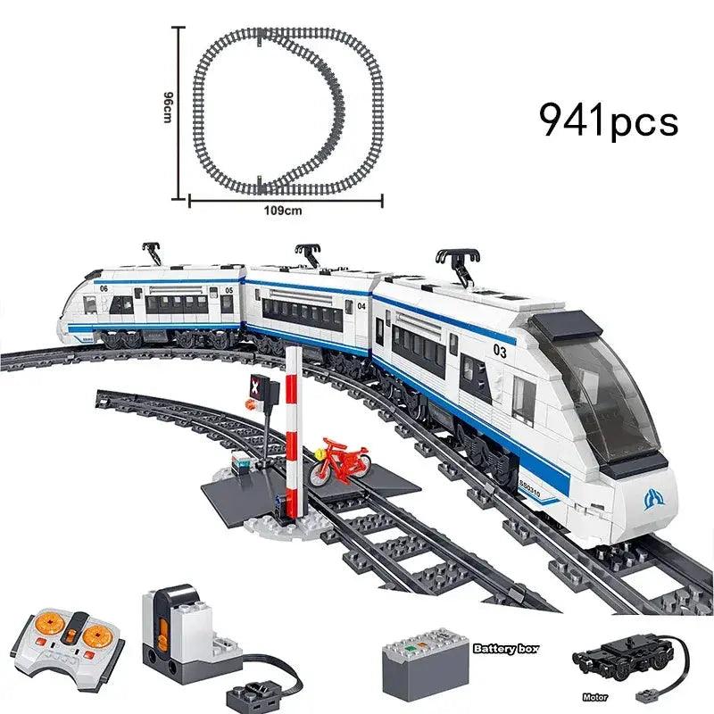  Lego Compatible City Train Set With Tracks -  ToylandEU™