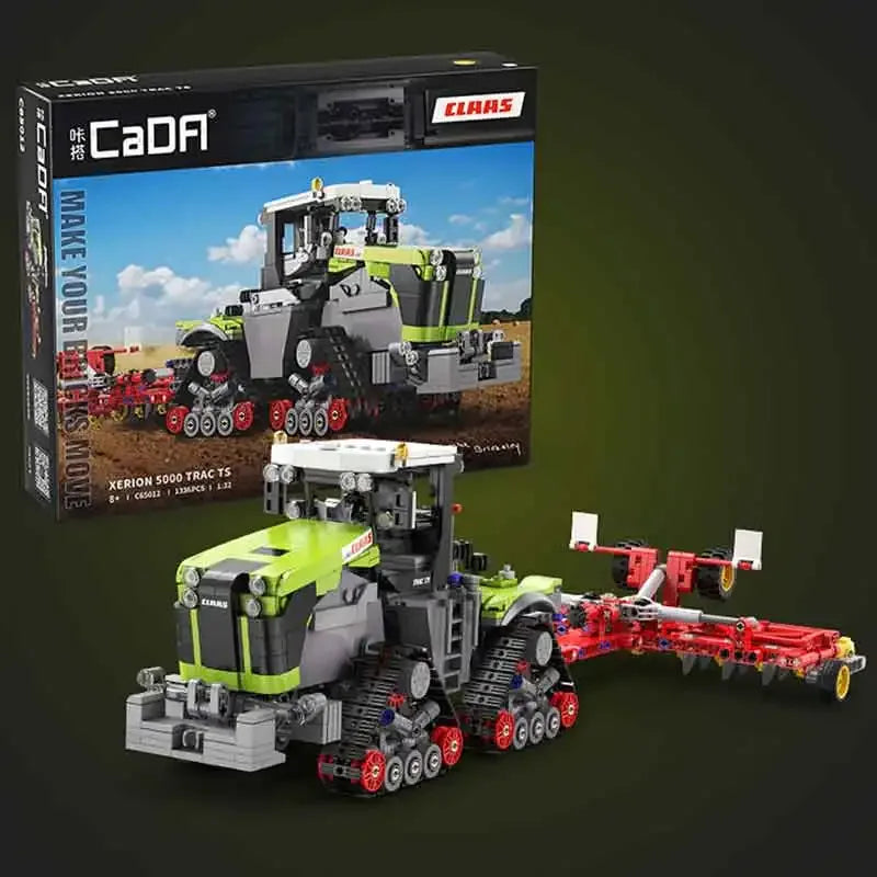 Lego Compatible Claas Tractor Building Blocks Set 1336pcs - ToylandEU
