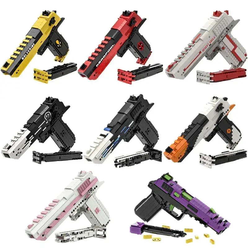 Lego Compatible Desert Eagle Building Blocks Set Eight Types - ToylandEU