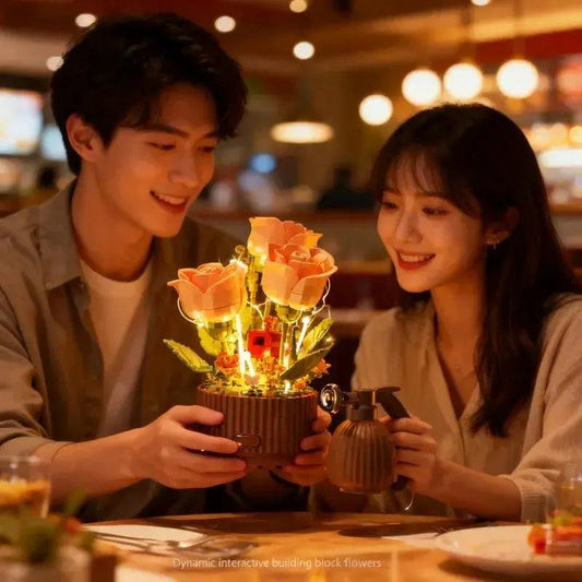  Lego Compatible Electric Rose Bouquet Unisex Gift Idea -  ToylandEU™