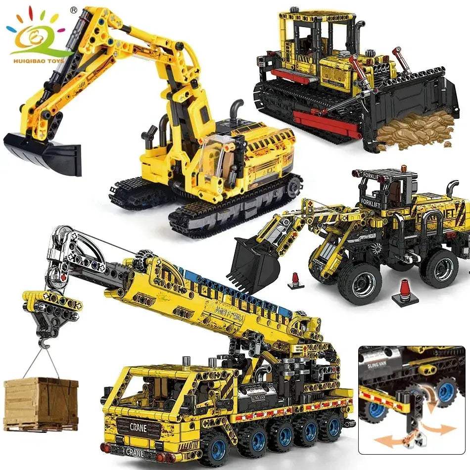 Lego Compatible Engineering Truck Building Block Set For Kids - ToylandEU