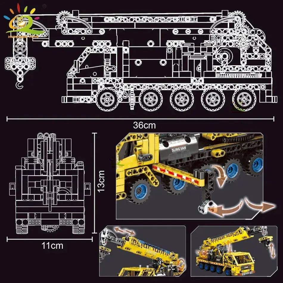 Lego Compatible Engineering Truck Building Block Set For Kids - ToylandEU