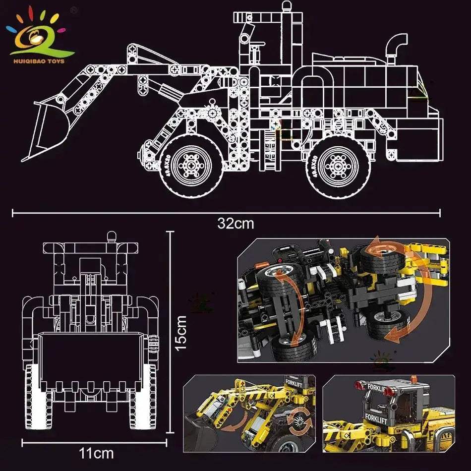 Lego Compatible Engineering Truck Building Block Set For Kids - ToylandEU
