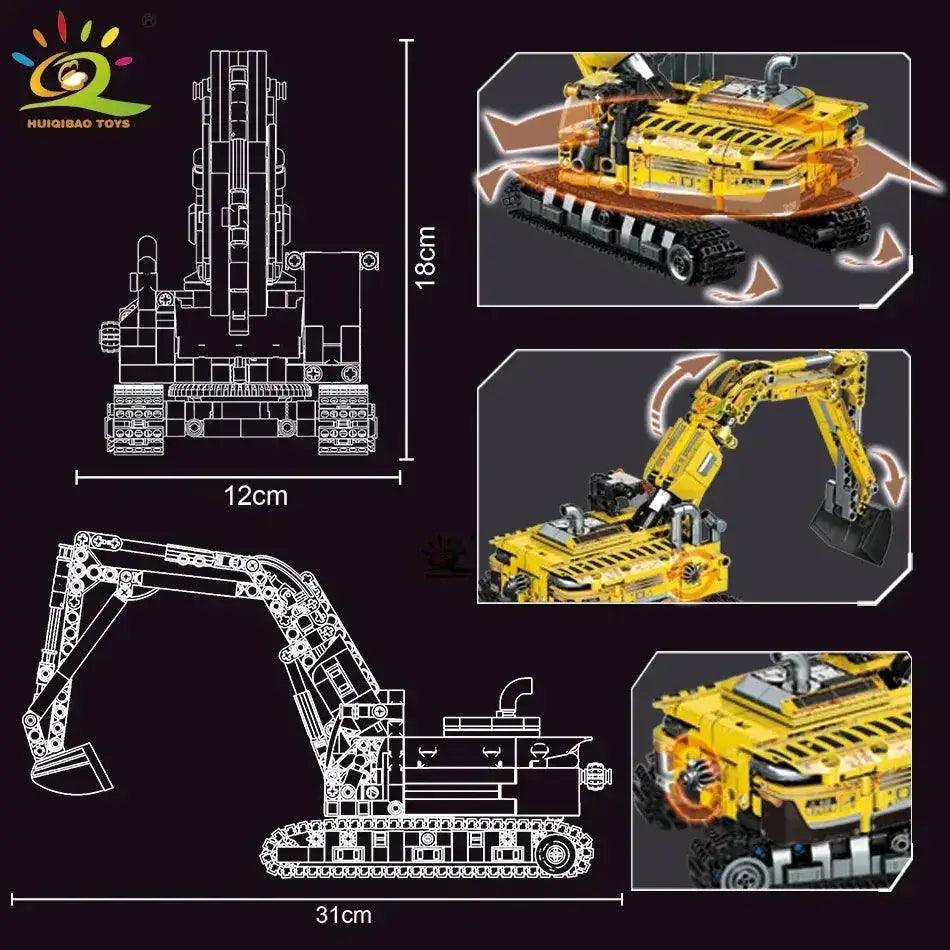  Lego Compatible Engineering Truck Building Blocks Safe -  ToylandEU™