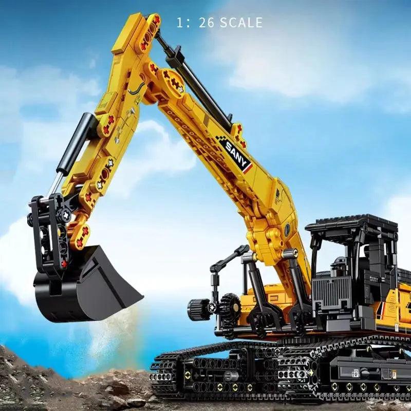  Lego Compatible Excavator Building Blocks Stem Toy -  ToylandEU™