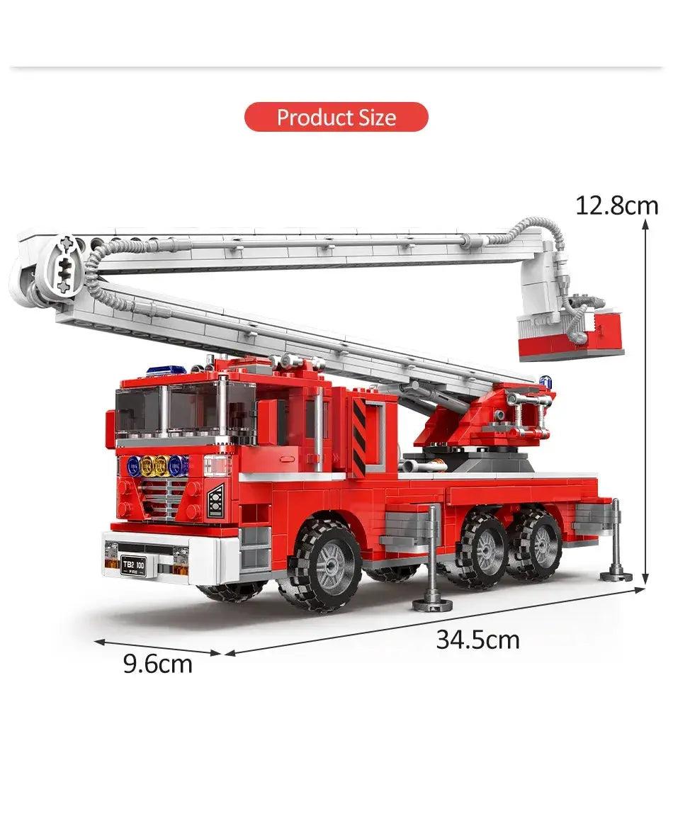  Lego Compatible Fire Truck Building Kit For Kids -  ToylandEU™