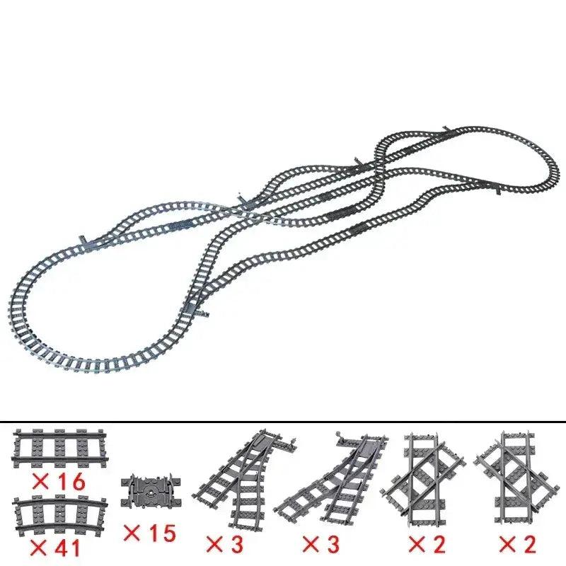  Lego Compatible Flexible Train Tracks Building Set -  ToylandEU™