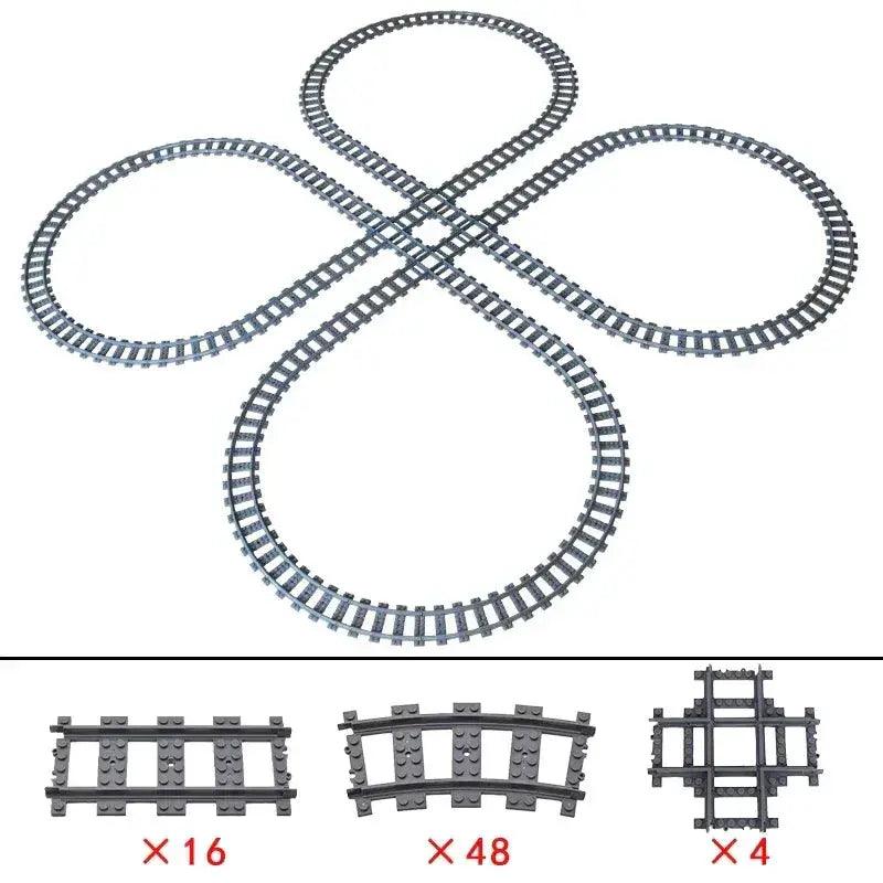  Lego Compatible Flexible Train Tracks Building Set -  ToylandEU™