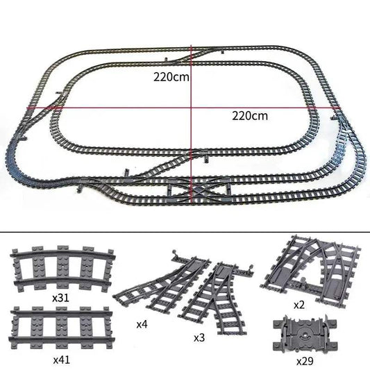  Lego Compatible Flexible Train Tracks Building Set -  ToylandEU™