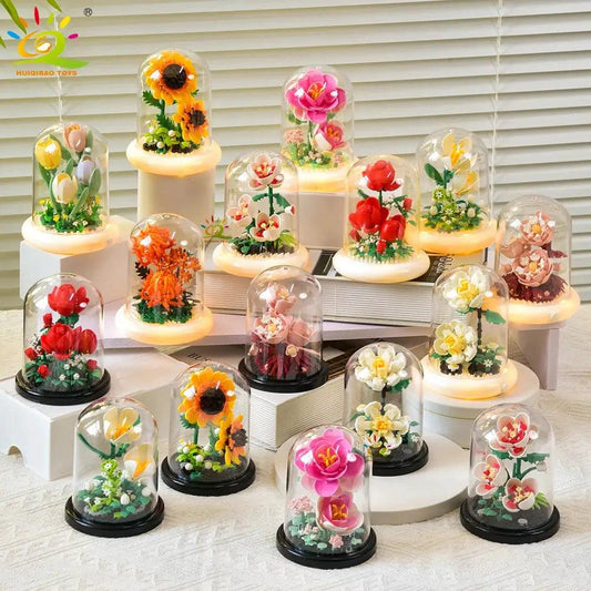  Lego Compatible Flower Bouquet Block Set Desk Display -  ToylandEU™