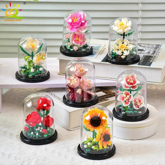  Lego Compatible Flower Bouquet Block Set Desk Display -  ToylandEU™