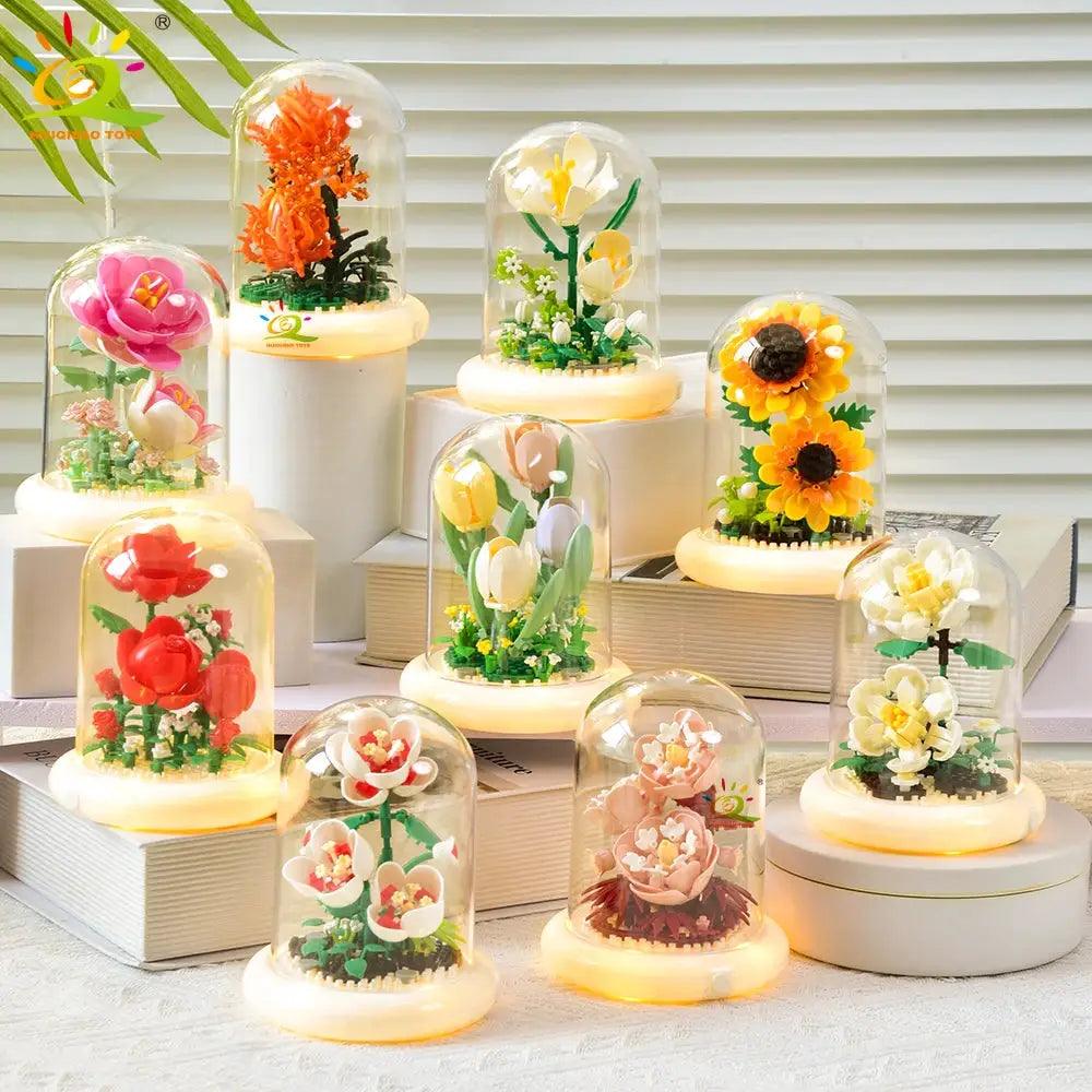  Lego Compatible Flower Bouquet Block Set Desk Display -  ToylandEU™