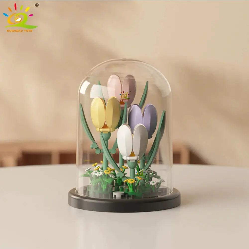  Lego Compatible Flower Bouquet Block Set Desk Display -  ToylandEU™