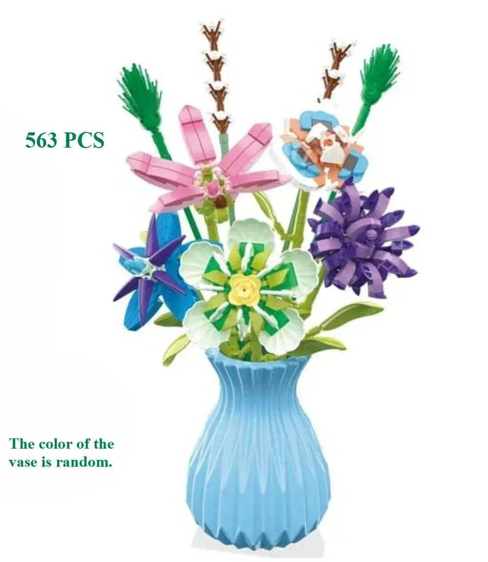 Lego Compatible Flower Bouquet Building Block Set for Home Decor - ToylandEU