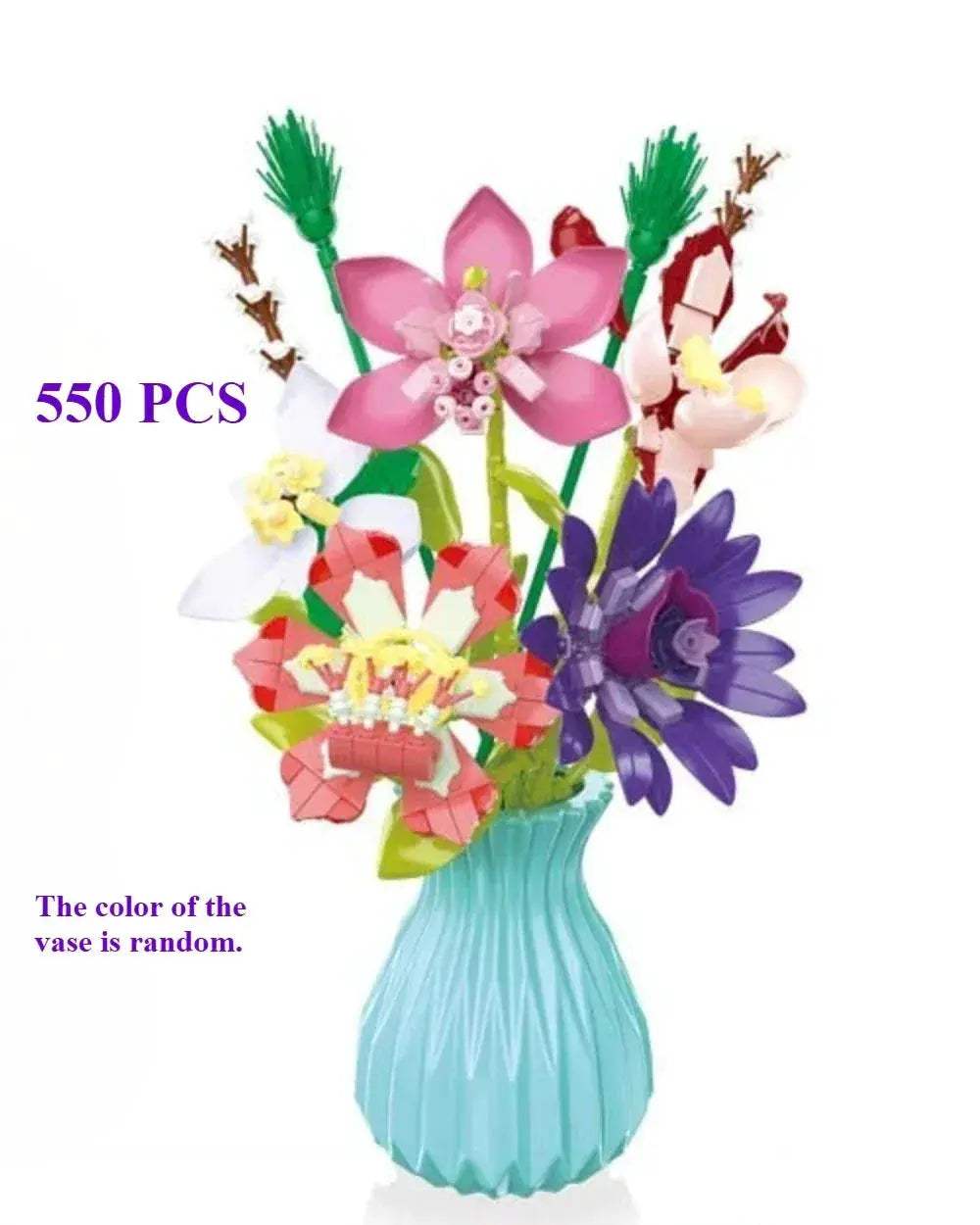Lego Compatible Flower Bouquet Building Block Set for Home Decor - ToylandEU