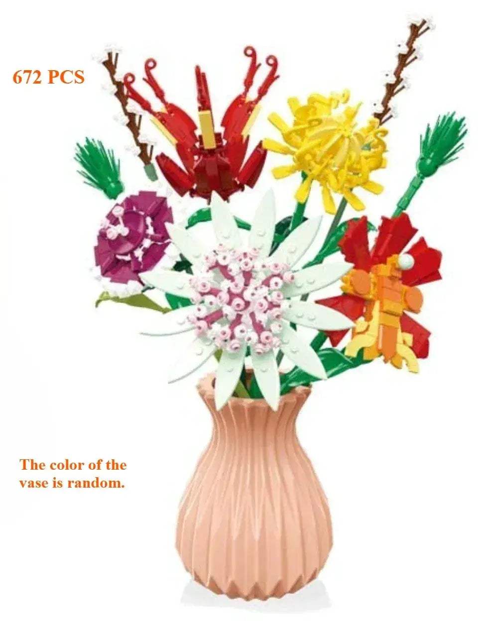 Lego Compatible Flower Bouquet Building Block Set for Home Decor - ToylandEU