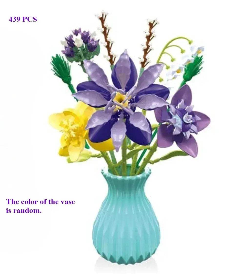 Lego Compatible Flower Bouquet Building Block Set for Home Decor - ToylandEU