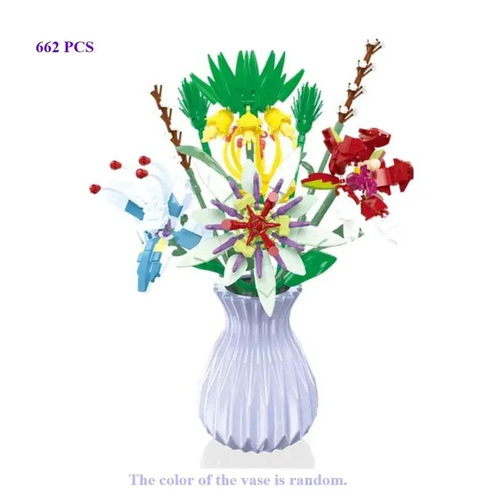 Lego Compatible Flower Bouquet Building Block Set for Home Decor - ToylandEU