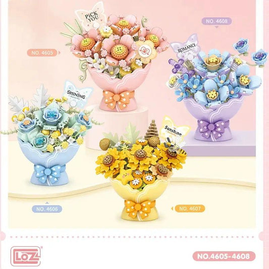  Lego Compatible Flower Building Blocks Xmas Decor Easy -  ToylandEU™