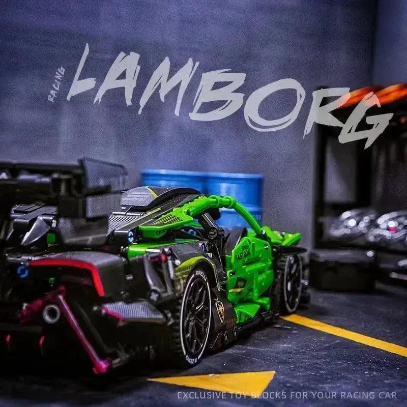  Lego Compatible Green Racing Car MOC DIY Building Blocks Kit -  ToylandEU™