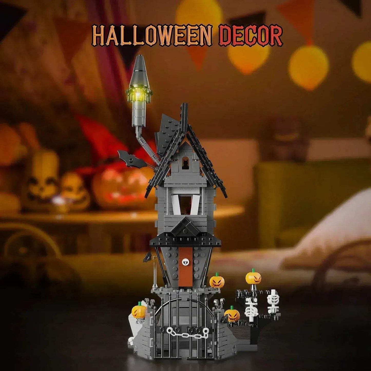 Lego Compatible Haunted Skeleton House Building Kit - ToylandEU