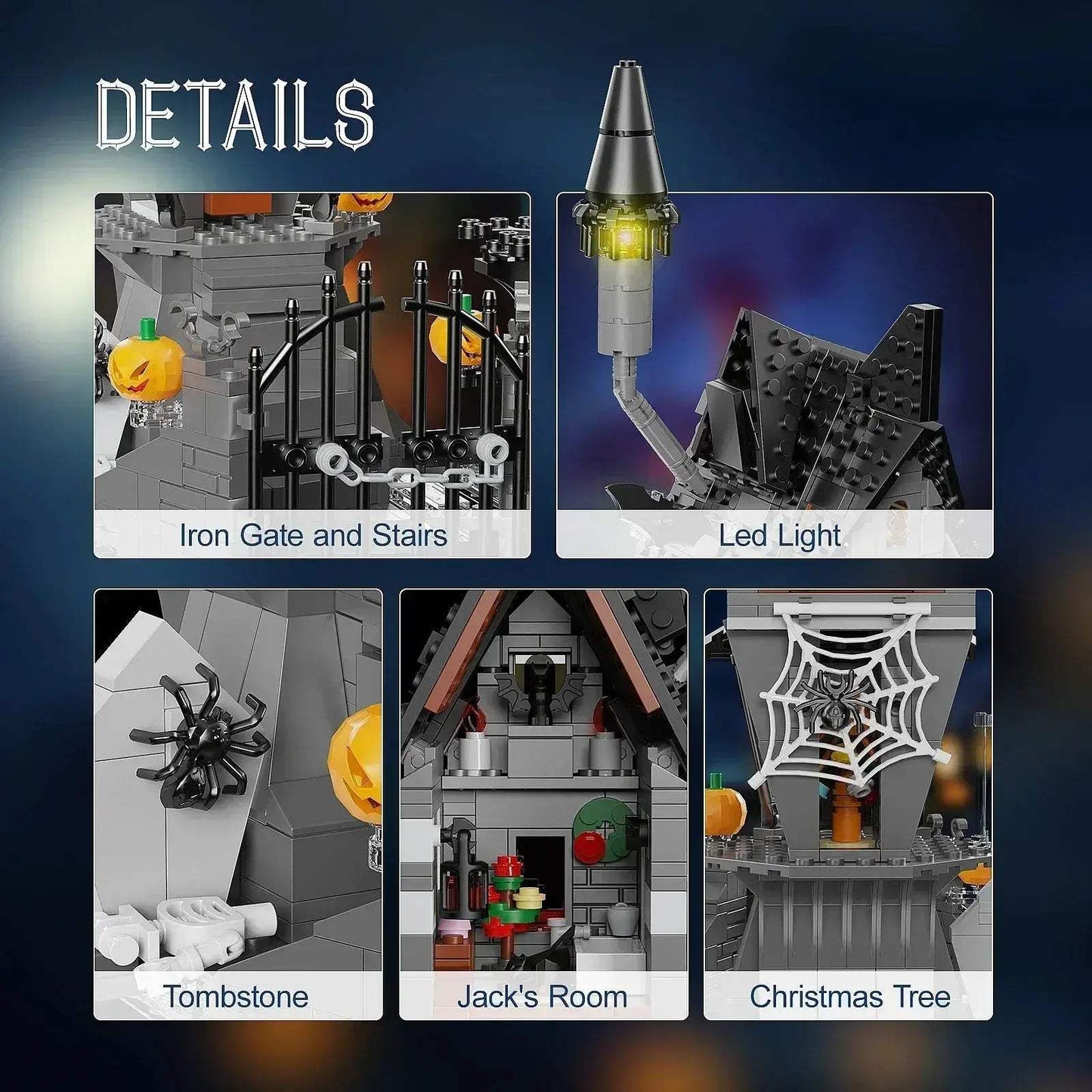 Lego Compatible Haunted Skeleton House Building Kit - ToylandEU