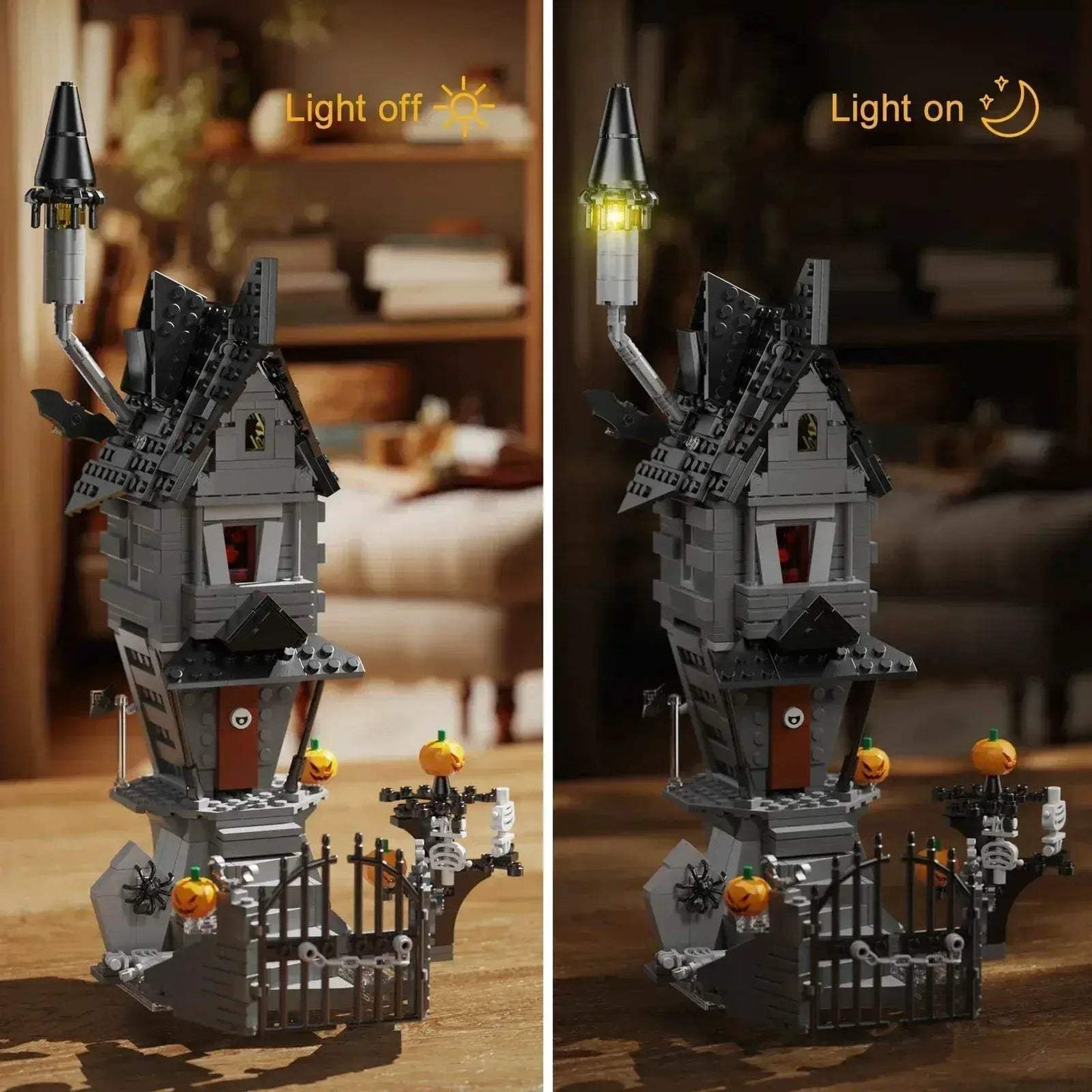 Lego Compatible Haunted Skeleton House Building Kit - ToylandEU